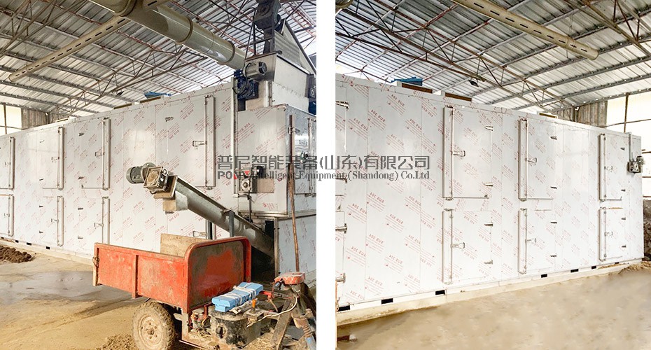 杭州沃坞奶牛场污泥带式干化机应用2